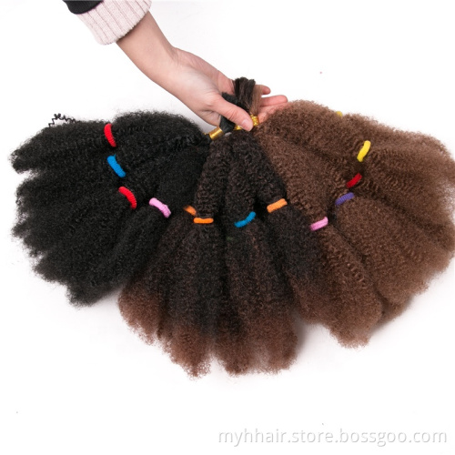 Brown Culry Crochet Braids Hair Extensions 12 inch,Natural Black Synthetic ombre braiding hair Afro kinky bulk braids